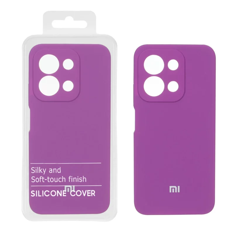 قاب سیلیکونی پاک کنی اورجینال درجه یک Xiaomi Redmi 15C / Poco C85 - ارغوانی کد 1 (پک دار) - تصویر 2