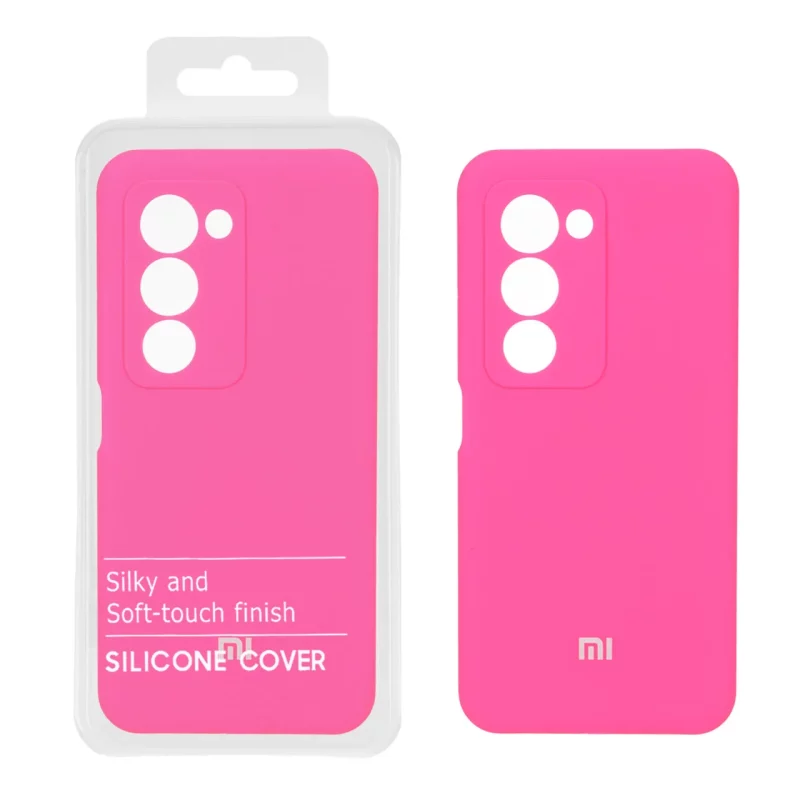 قاب سیلیکونی پاک کنی اورجینال درجه یک Xiaomi Redmi 15 4G - صورتی فانتزی (پک دار) - تصویر 2