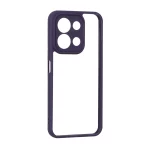 قاب پشت سخت شفاف محافظ لنزدار دور رنگی Xiaomi Redmi 15C / Poco C85 - بنفش