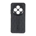 قاب پافر لوزی Imagination دور لنز براق Xiaomi Redmi 14C / Redmi A4 / Poco C75 - مشکی