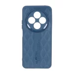 قاب پافر لوزی Imagination دور لنز براق Xiaomi Redmi 14C / Redmi A4 / Poco C75 - سرمه ای