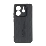 قاب پافر لوزی Imagination دور لنز براق Xiaomi Redmi Note 14 4G - مشکی
