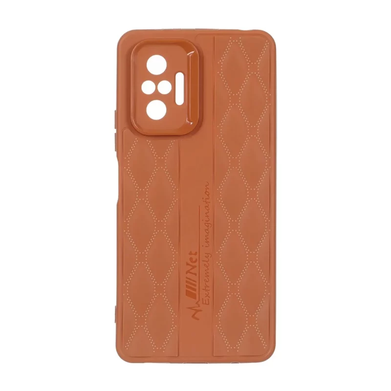 قاب پافر لوزی Imagination دور لنز براق Xiaomi Redmi Note 10 Pro 4G / Redmi Note 10 Pro Max - عسلی - تصویر 2