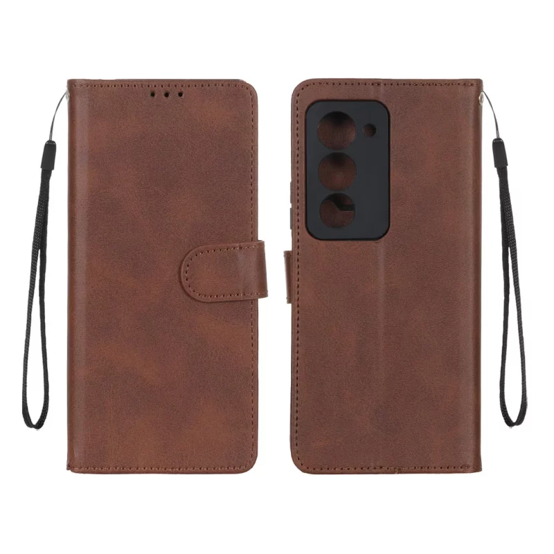 کیف موبایل مگنتی Xiaomi Redmi 15 4G - قهوه ای تیره - تصویر 2