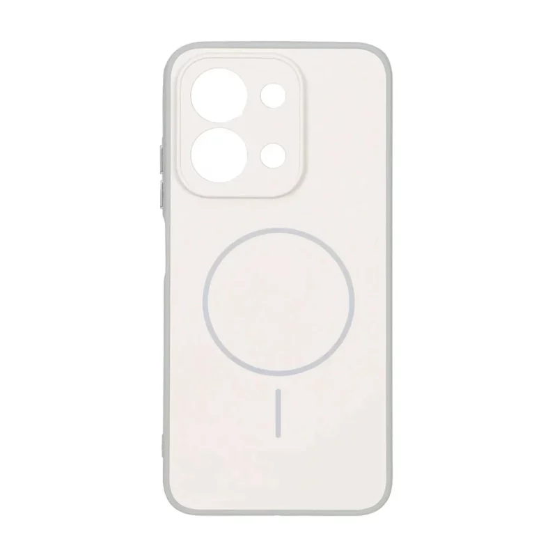قاب Soft طرح مگ سیف محافظ لنزدار Xiaomi Redmi 15C / Poco C85 - کرم - تصویر 2