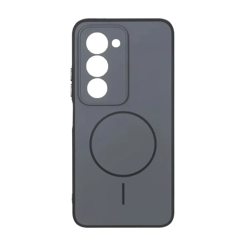 قاب Soft طرح مگ سیف محافظ لنزدار Xiaomi Redmi 15 4G - خاکستری - تصویر 2