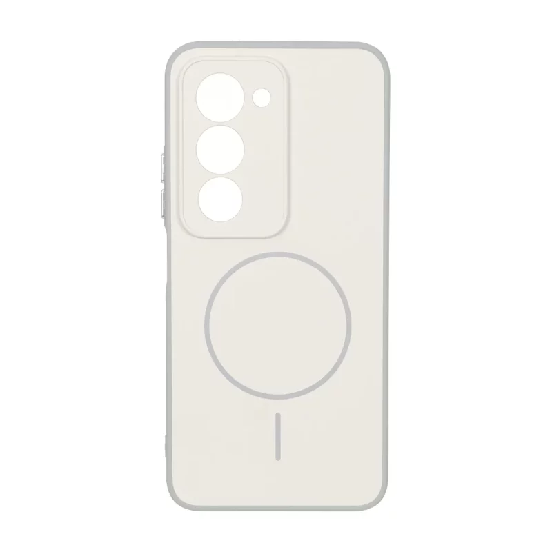 قاب Soft طرح مگ سیف محافظ لنزدار Xiaomi Redmi 15 4G - کرم - تصویر 2