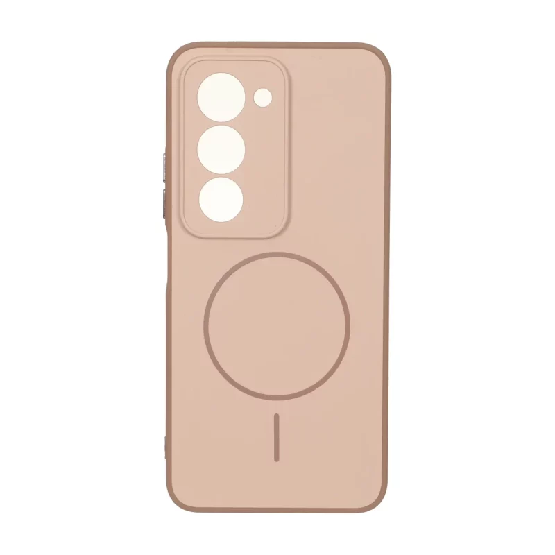 قاب Soft طرح مگ سیف محافظ لنزدار Xiaomi Redmi 15 4G - نسکافه ای - تصویر 2