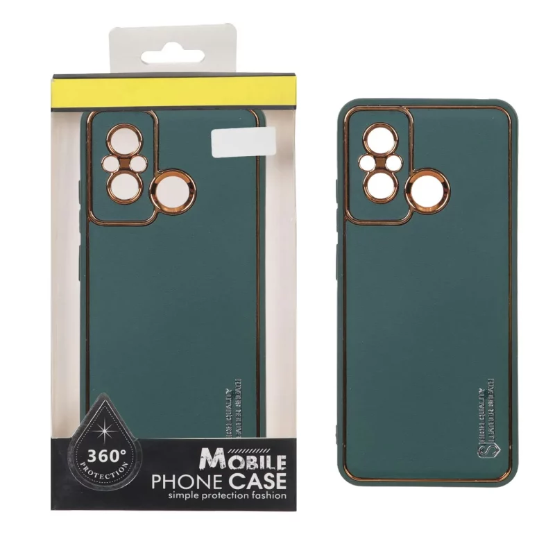 قاب My Case چرمی Leather Sheath مدل Xiaomi Redmi 12C / Redmi 11A / Poco C55 - سبز (پک دار) - تصویر 2