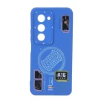 قاب MoMo طرح مگ سیف هولوگرامی محافظ لنزدار Xiaomi Redmi 15 4G - آبی