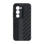 قاب ژله ای هاشور دور لنز براق Xiaomi Redmi 15 4G - مشکی