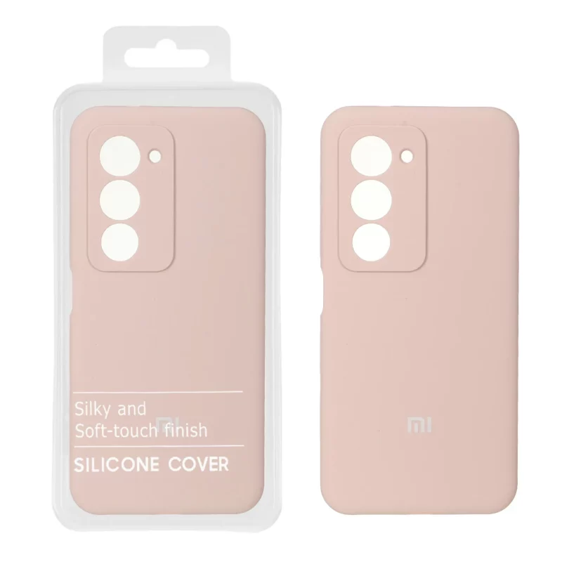 قاب سیلیکونی پاک کنی اورجینال درجه یک Xiaomi Redmi 15 4G - کرم نارنجی (پک دار) - تصویر 2
