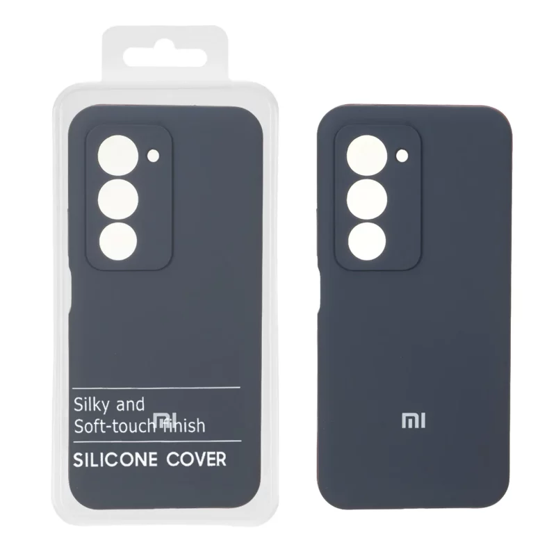 قاب سیلیکونی پاک کنی اورجینال درجه یک Xiaomi Redmi 15 4G - سرمه ای تیره (پک دار) - تصویر 2