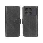 کیف چرمی موبایل مگنتی محافظ لنزدار Xiaomi Poco X6 Pro 5G / Redmi K70E - مشکی
