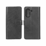 کیف چرمی موبایل مگنتی محافظ لنزدار Xiaomi Poco X7 Pro - مشکی