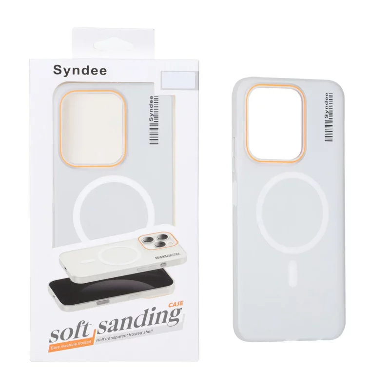 قاب اورجینال Syndee مات Magsafe مدل Xiaomi Redmi 15C / Poco C85 - سفید (پک دار) - تصویر 2
