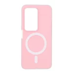 قاب دو لایه مات طرح مگ سیف Xiaomi Redmi 15 4G - صورتی