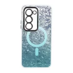 قاب ice طرح مگ سیف دور مات لنز شفاف Xiaomi Redmi 15 4G - سبز