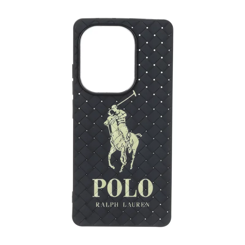 قاب حصیری طرح Polo دور لنز براق Xiaomi Redmi Note 14S / Note 13 Pro 4G / Poco M6 Pro 4G - مشکی - تصویر 2