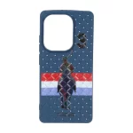 قاب حصیری طرح Polo دور لنز براق Xiaomi Redmi Note 14S / Note 13 Pro 4G / Poco M6 Pro 4G - سرمه ای