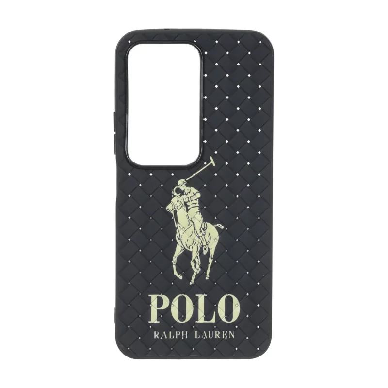 قاب حصیری طرح Polo دور لنز براق Xiaomi Redmi 15 4G - مشکی - تصویر 2