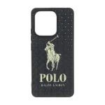 قاب حصیری طرح Polo دور لنز براق Xiaomi Redmi Note 13 4G - مشکی