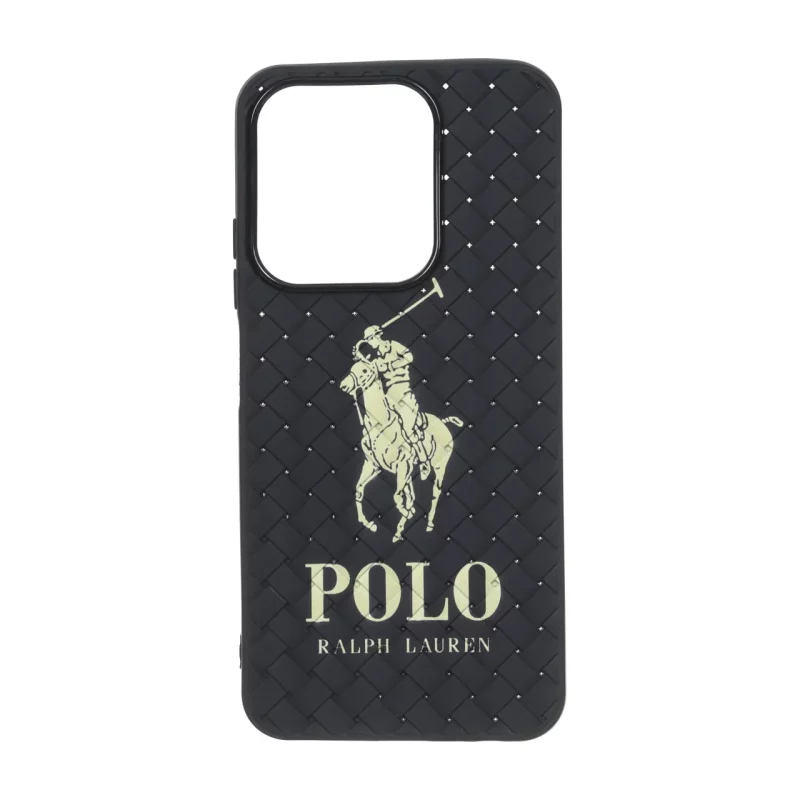 قاب حصیری طرح Polo دور لنز براق Xiaomi Redmi 15C / Poco C85 - مشکی - تصویر 2