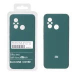 قاب سیلیکونی پاک کنی اورجینال درجه یک Xiaomi Redmi 12C / Redmi 11A / Poco C55 - سبز (پک دار)
