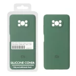 قاب سیلیکونی پاک کنی اورجینال Master Quality مدل Xiaomi Poco X3 / Poco X3 Pro / Poco X3 NFC - سبز ارتشی (پک دار)