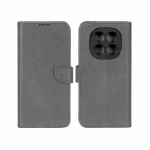 کیف چرمی موبایل مگنتی محافظ لنزدار KRF مدل Xiaomi Redmi Note 15 - طوسی