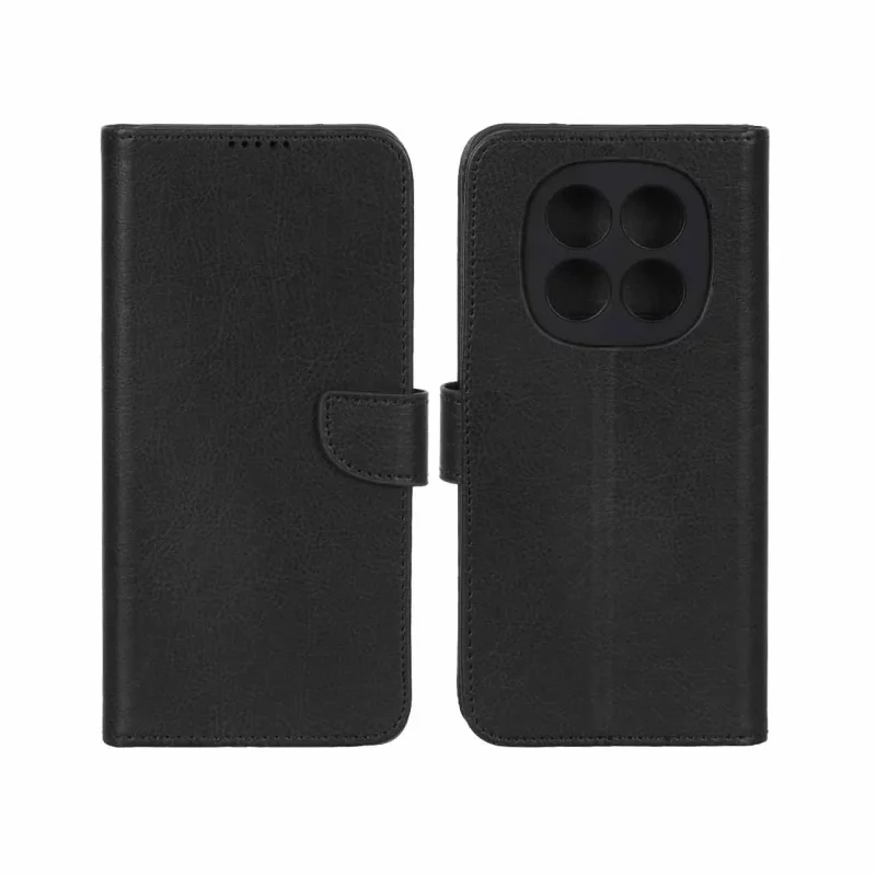 کیف چرمی موبایل مگنتی محافظ لنزدار KRF مدل Xiaomi Redmi Note 15 - مشکی - تصویر 2