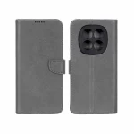 کیف چرمی موبایل مگنتی محافظ لنزدار KRF مدل Xiaomi Redmi Note 15 Pro 4G - طوسی