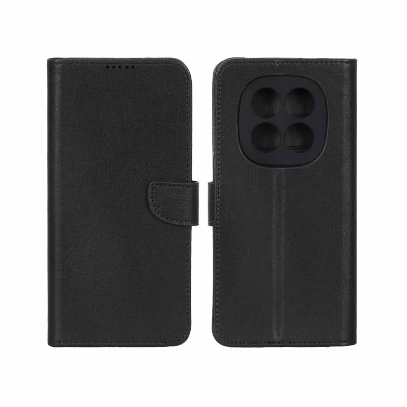 کیف چرمی موبایل مگنتی محافظ لنزدار KRF مدل Xiaomi Redmi Note 15 Pro 4G - مشکی - تصویر 2