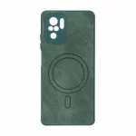 قاب پارچه ای طرح مگ سیف محافظ لنزدار Xiaomi Redmi Note 10 4G / Redmi Note 10S / Poco M5S - سبز