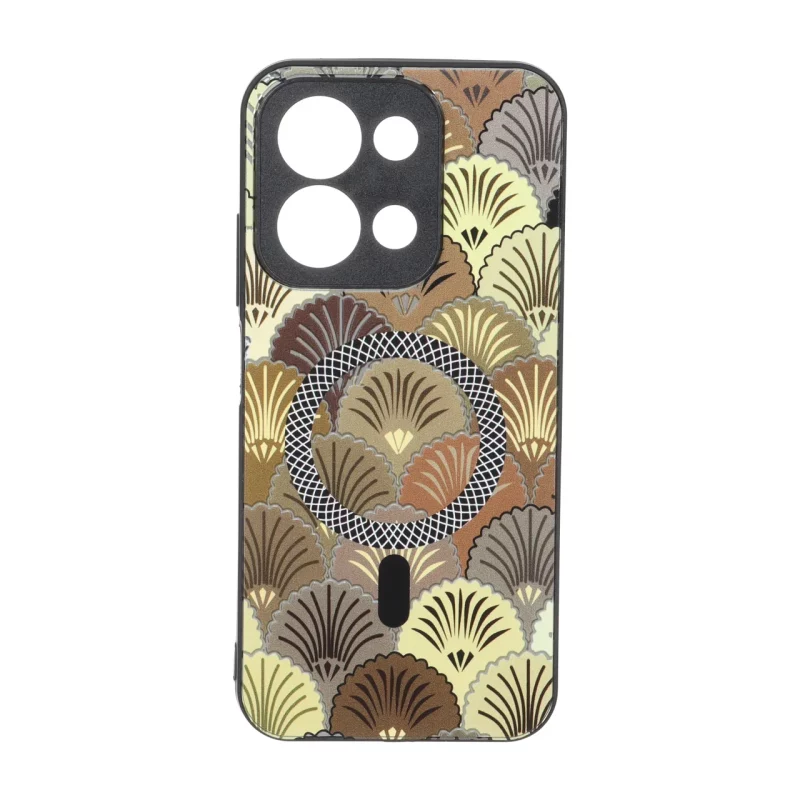 قاب آینه ای طرح مگ سیف هاشور محافظ لنزدار Xiaomi Redmi 15C / Poco C85 - کد 91 - تصویر 2