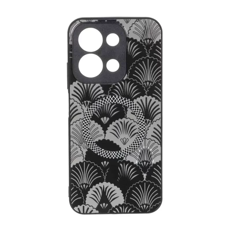 قاب آینه ای طرح مگ سیف هاشور محافظ لنزدار Xiaomi Redmi 15C / Poco C85 - کد 95 - تصویر 2
