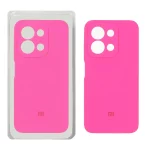 قاب سیلیکونی پاک کنی محافظ لنزدار اورجینال Xiaomi Redmi 15C / Poco C85 - صورتی فانتزی (پک اصلی)