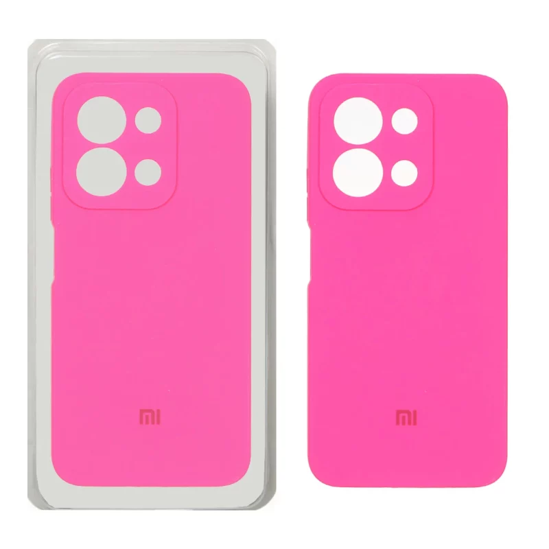 قاب سیلیکونی پاک کنی محافظ لنزدار اورجینال Xiaomi Redmi 15C / Poco C85 - صورتی فانتزی (پک اصلی) - تصویر 2