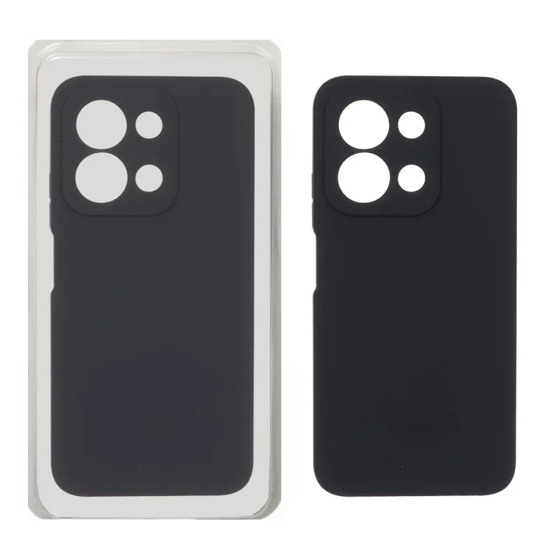 قاب سیلیکونی پاک کنی محافظ لنزدار اورجینال Xiaomi Redmi 15C / Poco C85 - مشکی (پک اصلی) - تصویر 2