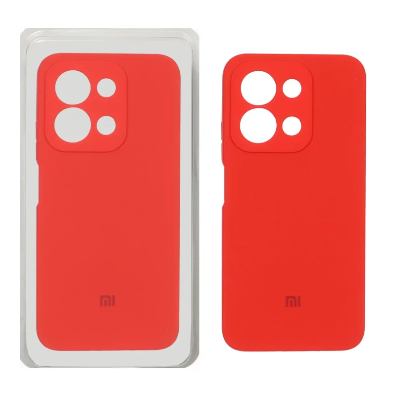 قاب سیلیکونی پاک کنی محافظ لنزدار اورجینال Xiaomi Redmi 15C / Poco C85 - قرمز (پک اصلی) - تصویر 2