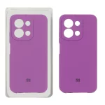 قاب سیلیکونی پاک کنی محافظ لنزدار اورجینال Xiaomi Redmi 15C / Poco C85 - ارغوانی (پک اصلی)