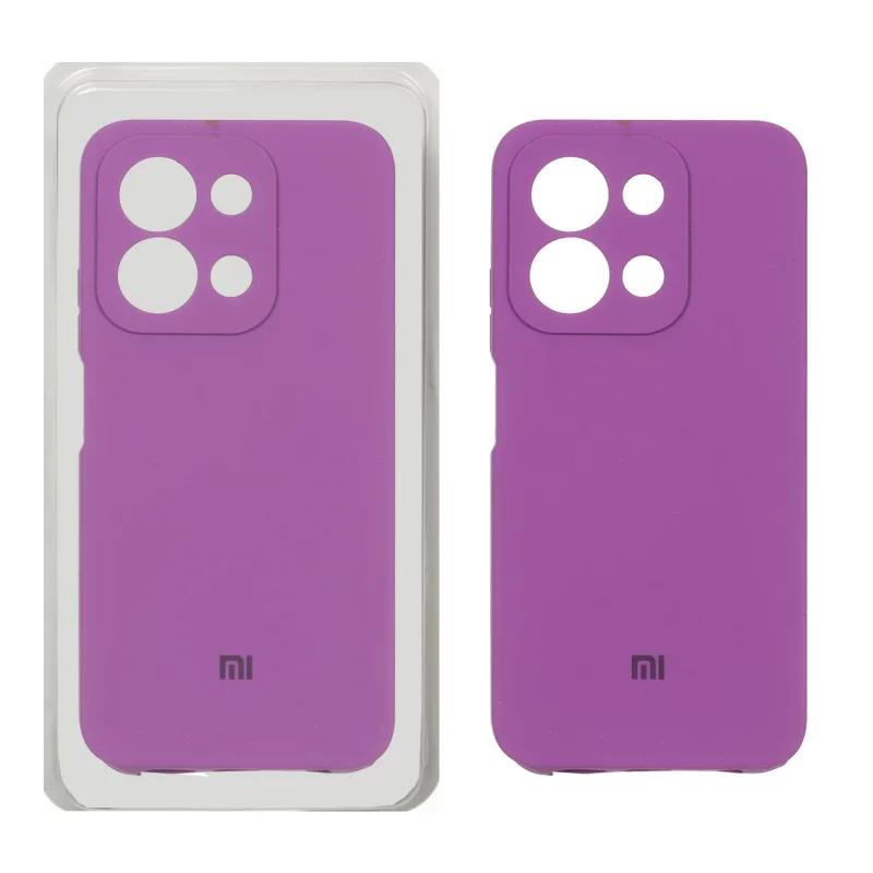 قاب سیلیکونی پاک کنی محافظ لنزدار اورجینال Xiaomi Redmi 15C / Poco C85 - ارغوانی (پک اصلی) - تصویر 2