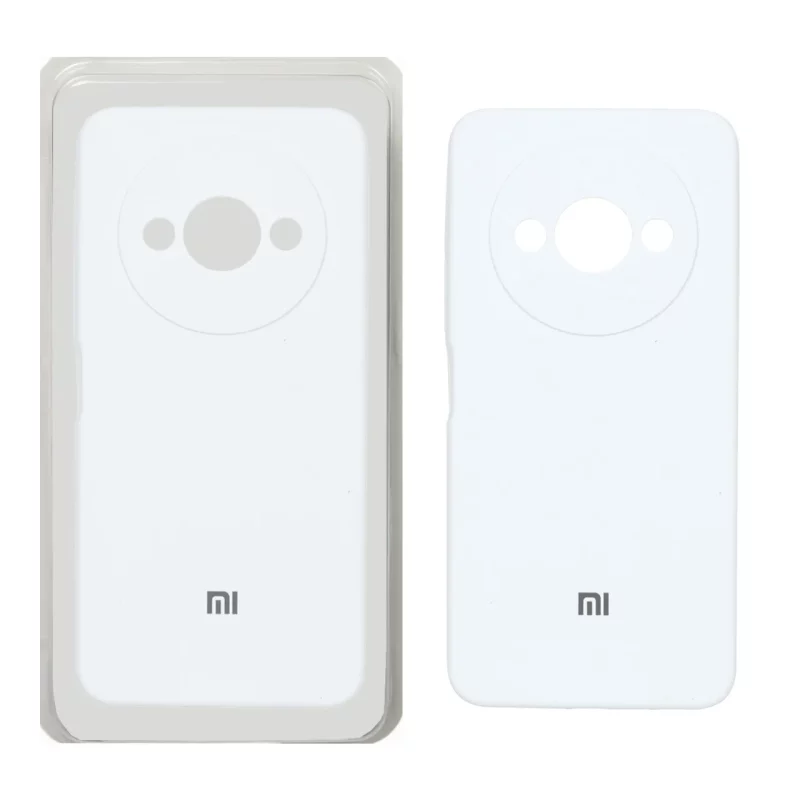 قاب سیلیکونی پاک کنی محافظ لنزدار اورجینال Xiaomi Redmi A3 / A3x / Poco C61 - سفید (پک اصلی) - تصویر 2