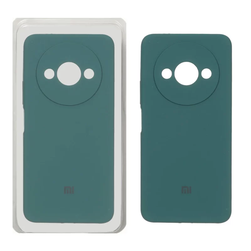 قاب سیلیکونی پاک کنی محافظ لنزدار اورجینال Xiaomi Redmi A3 / A3x / Poco C61 - سبز (پک اصلی) - تصویر 2