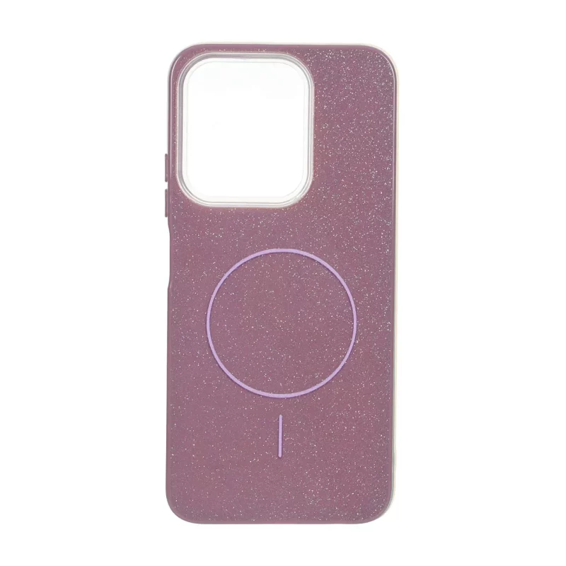 قاب اکلیلی پشت سخت طرح مگ سیف Xiaomi Redmi 15C / Poco C85 - بنفش - تصویر 2