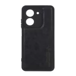قاب طرح چرم AMG محافظ لنزدار Xiaomi Redmi A5 / Poco C71 - مشکی