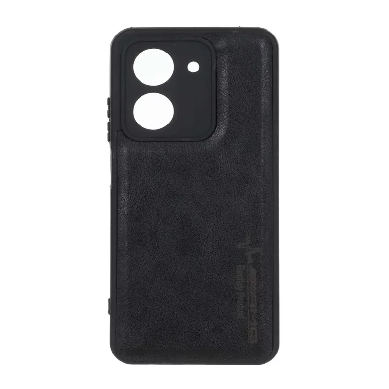 قاب طرح چرم AMG محافظ لنزدار Xiaomi Redmi A5 / Poco C71 - مشکی - تصویر 2