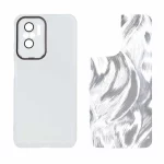 قاب ژله ای لنز گلس دار با کاور اطلسی Xiaomi Redmi Note 10 4G / Redmi Note 10S / Poco M5S - نقره ای