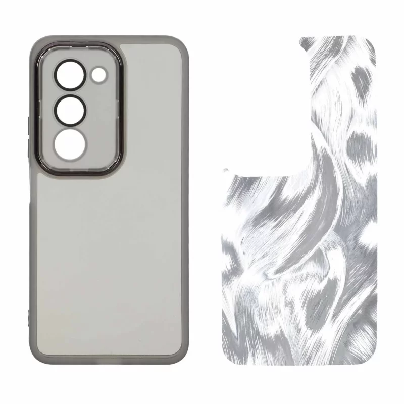 قاب ژله ای لنز گلس دار با کاور اطلسی Xiaomi Redmi 15 4G - مشکی - تصویر 2