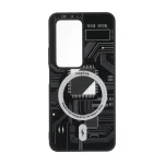 قاب تکنولوژی مات طرح مگ سیف Xiaomi Redmi 15 4G - مشکی